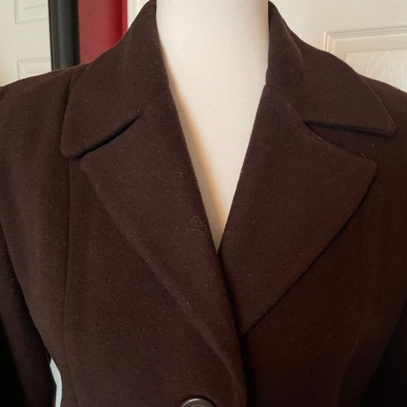 Kristen Blake Brown Wool Coat - Picture 4 of 16